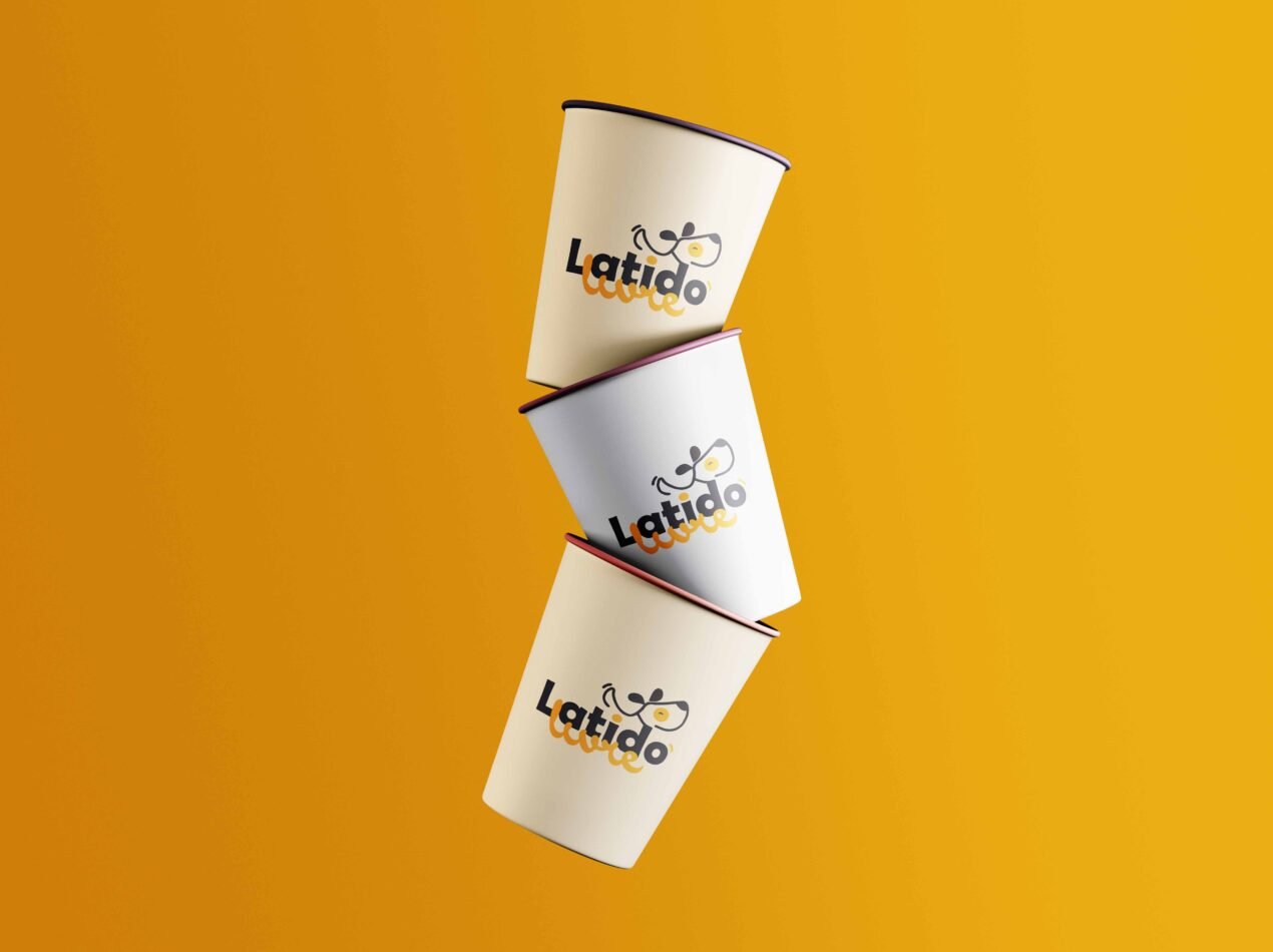 Kriativo Digital Floating Cups Mockup